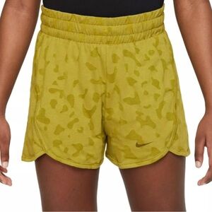 Nike Yellow Athletic Shorts Lightweight Moisture-Wicking